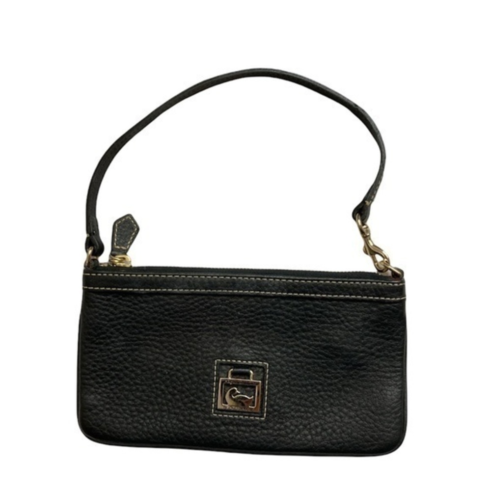 Dooney & bourke black leather mini bag